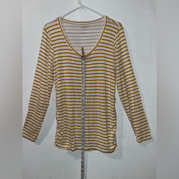 A:glow Maternity Striped Long Sleeve - Picture 6 of 10